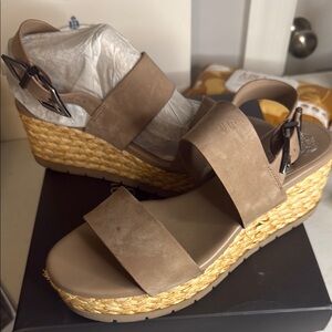 Brown Wedge Sandals